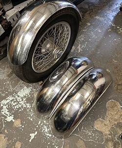 Mudguards for Allard J1 Trials car